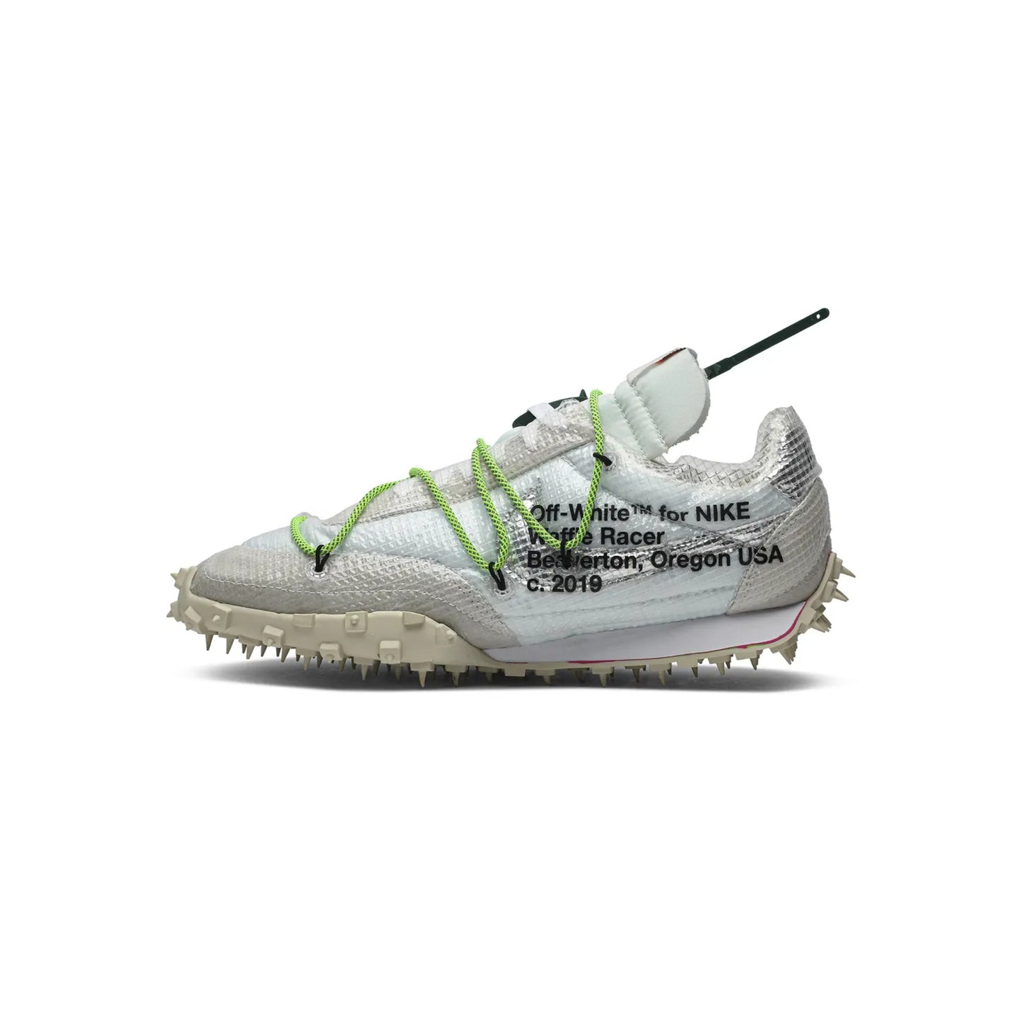 Nike Waffle Racer X Off-White 'Electric Green' (WMNS)