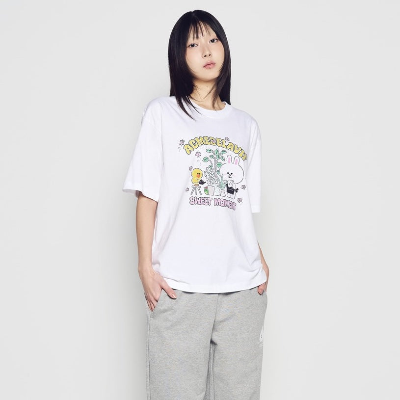 ADLV Line Friends Brown Star SS T-Shirt 'Cream'
