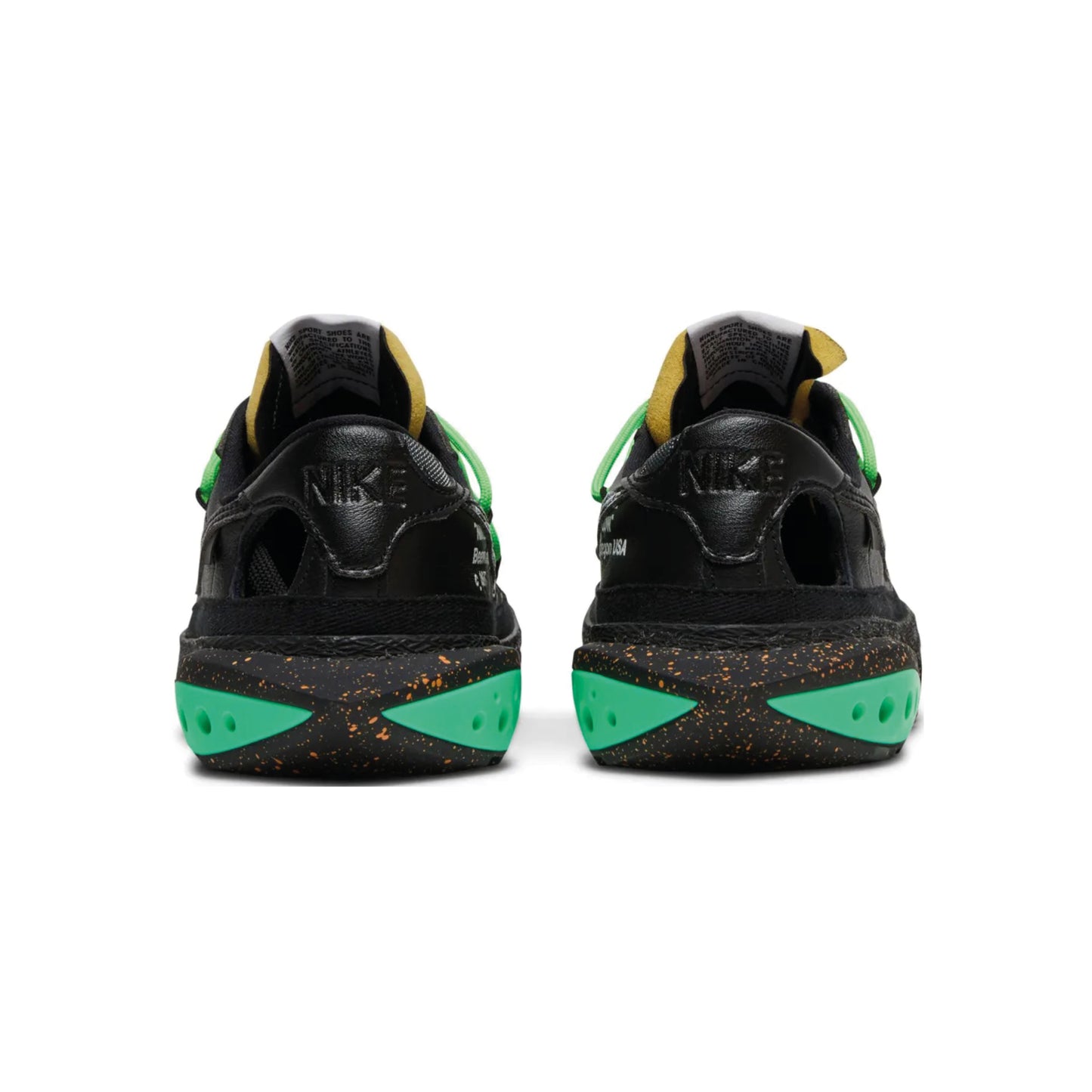 Nike Blazer Low X Off-White 'Black-Electro Green'