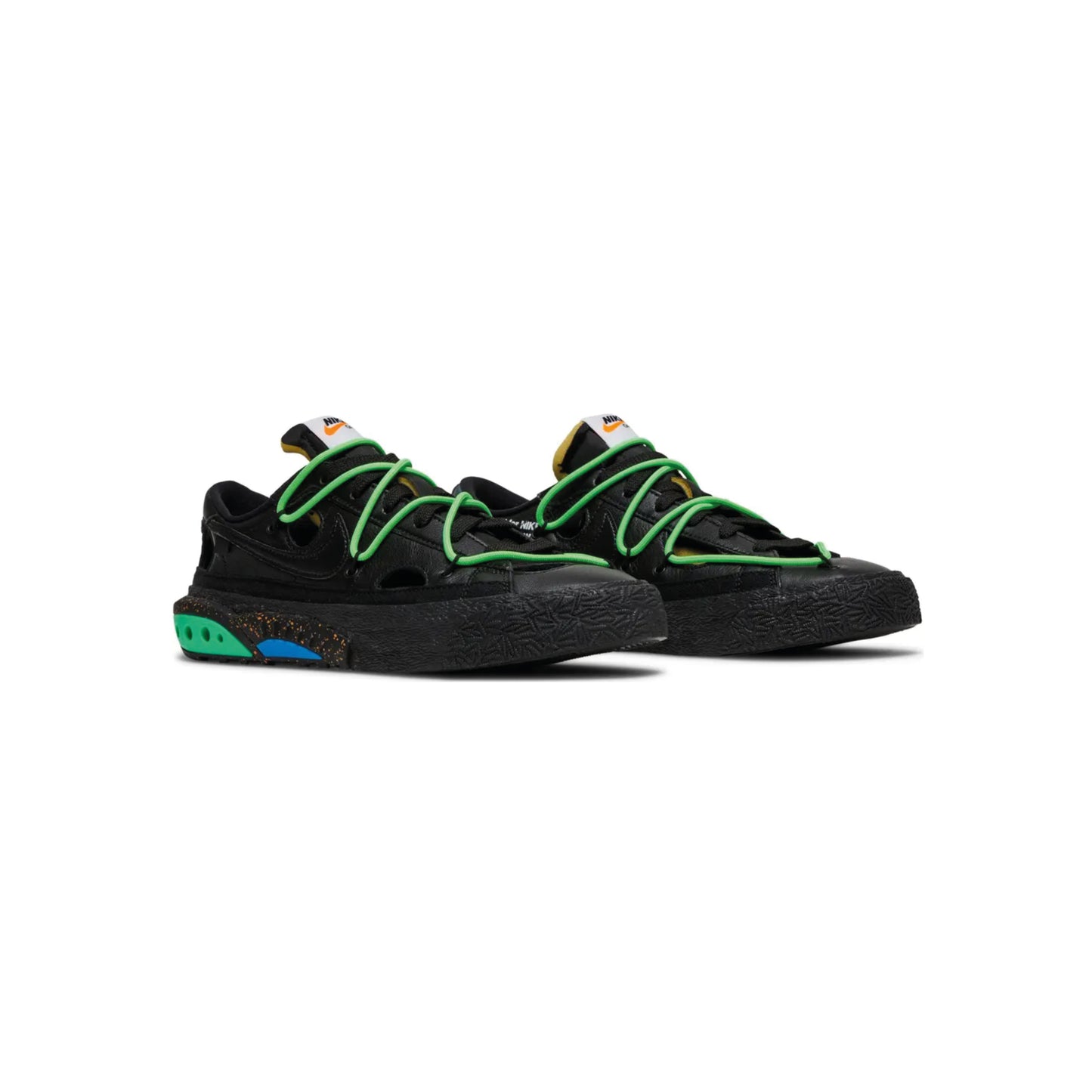 Nike Blazer Low X Off-White 'Black-Electro Green'