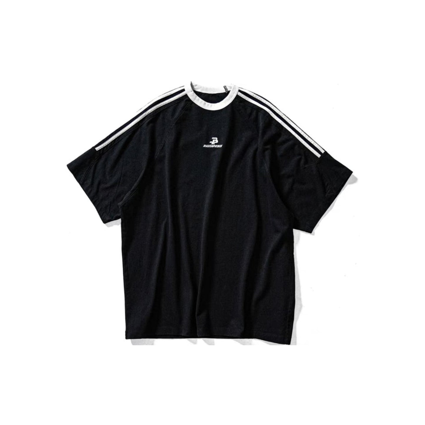 MasonPrince Retro Striped SS T-Shirt 'Black'
