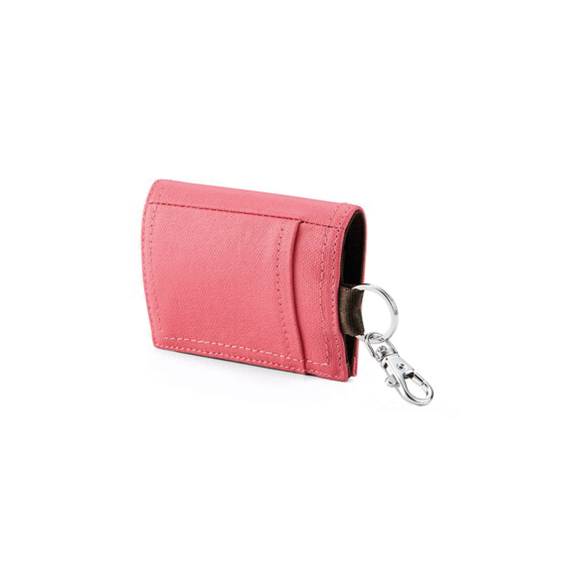 PORTER INTERNATIONAL Catch Coin Case Pink coin pouch key ring compact wallet everyday carry accessory