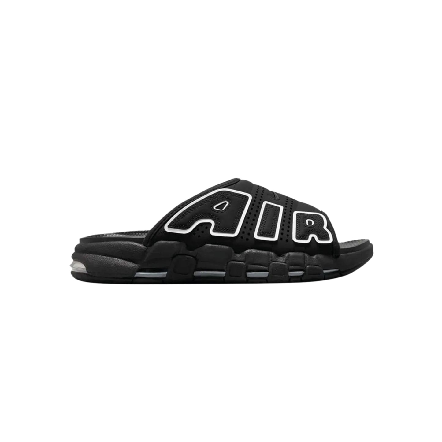 Nike Air More Uptempo Slide 'Black White' (WMNS)