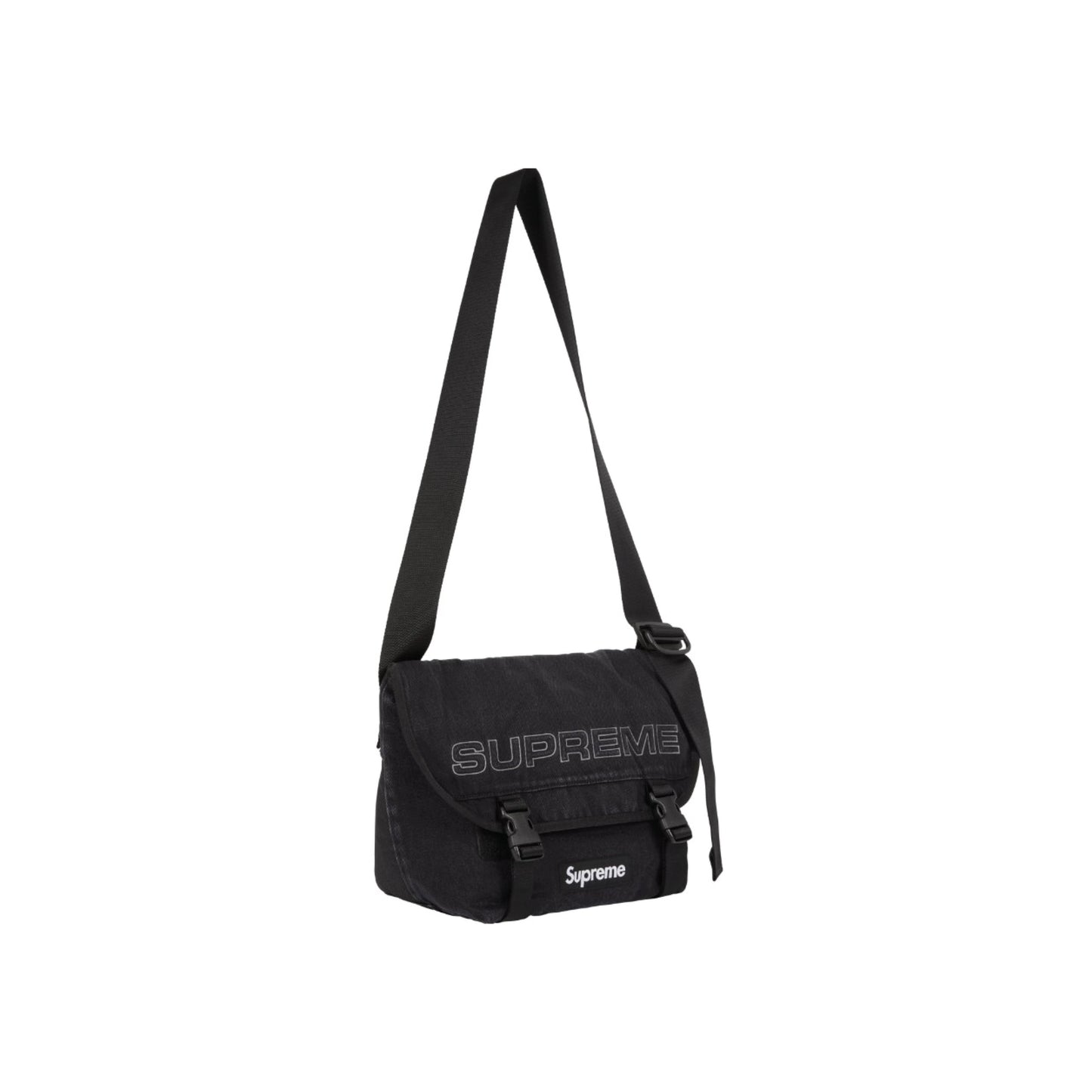 Supreme Denim Messenger Bag 'Black'