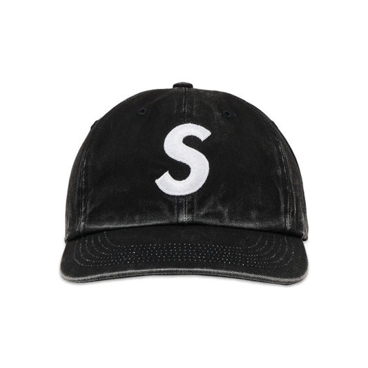 Supreme Pigment Coated 2-Tone S Logo 6-Panel Cap 'Black'