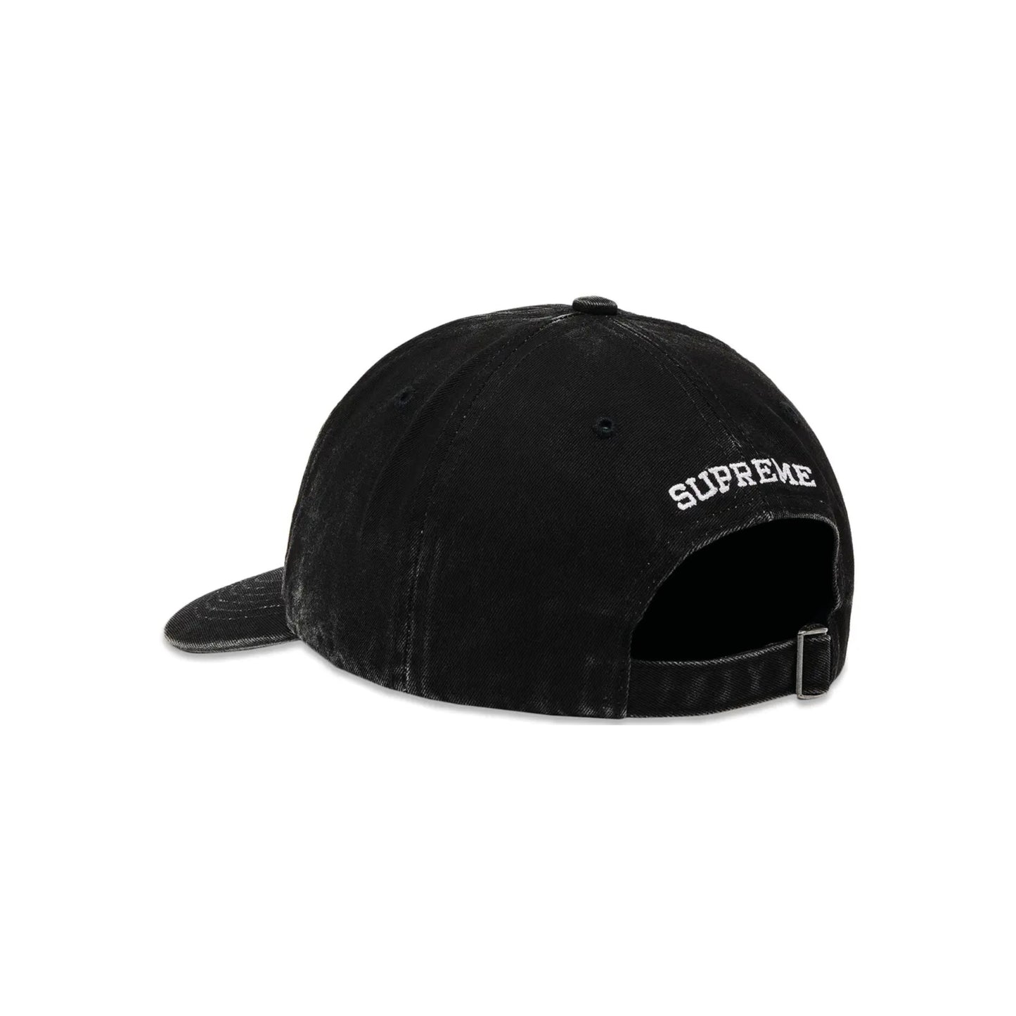 Supreme Pigment Coated 2-Tone S Logo 6-Panel Cap 'Black'