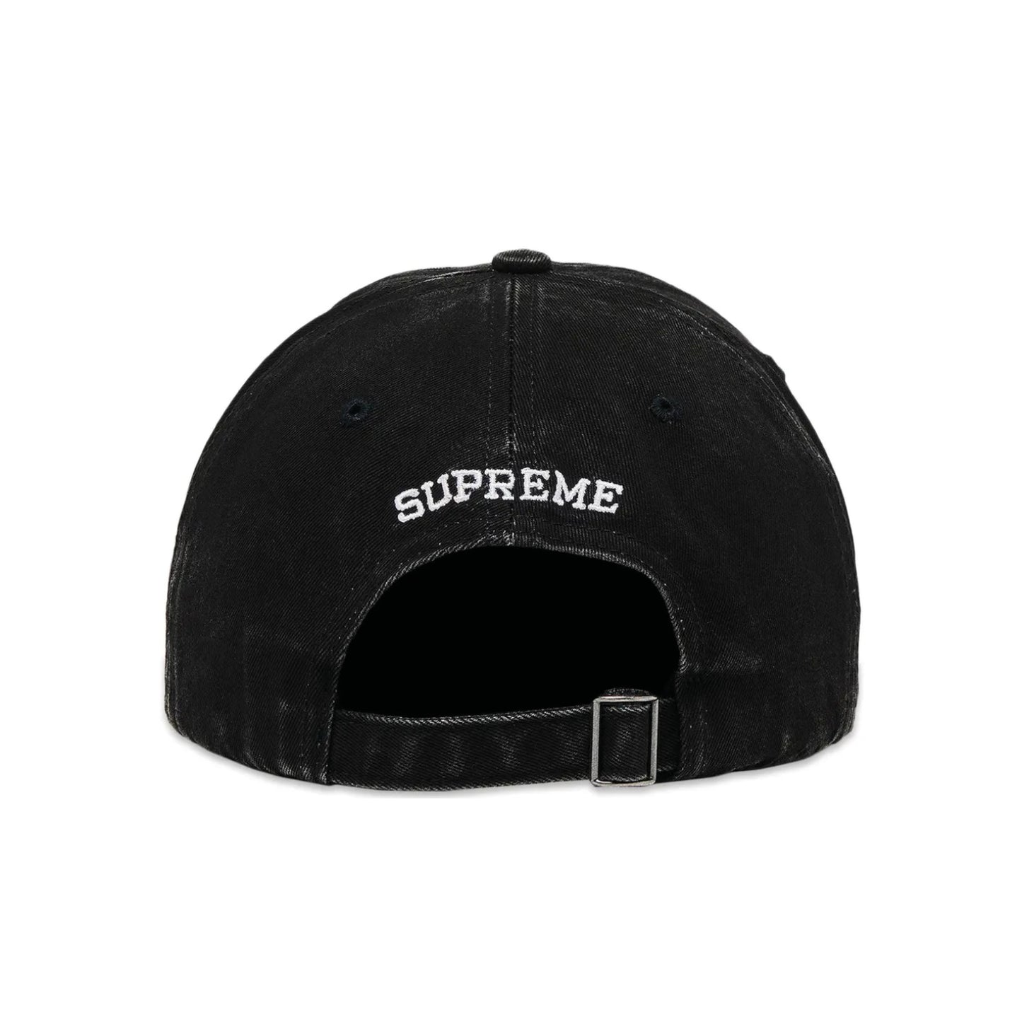 Supreme Pigment Coated 2-Tone S Logo 6-Panel Cap 'Black'