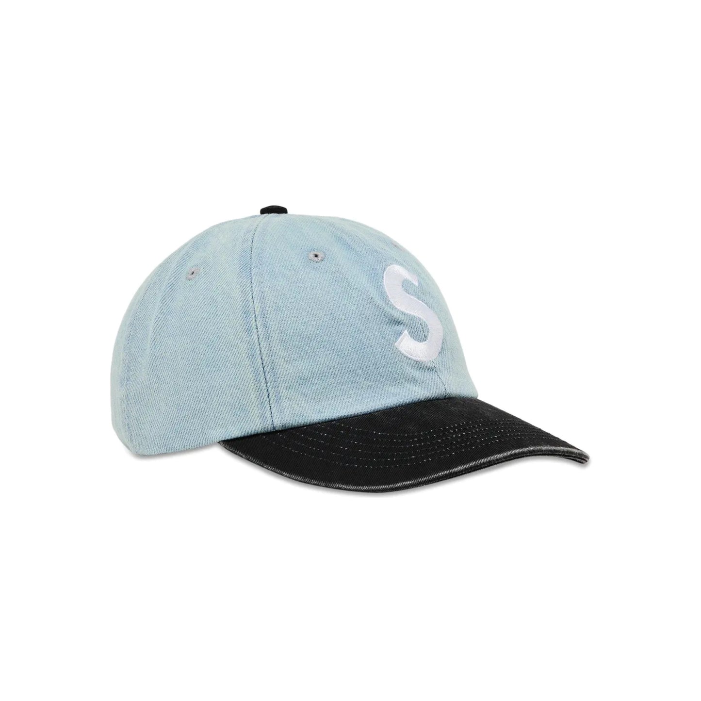 Supreme Pigment Coated 2-Tone S Logo 6-Panel Cap 'Denim'