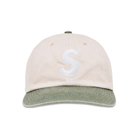 Supreme Pigment Coated 2-Tone S Logo 6-Panel Cap 'Light Pink'