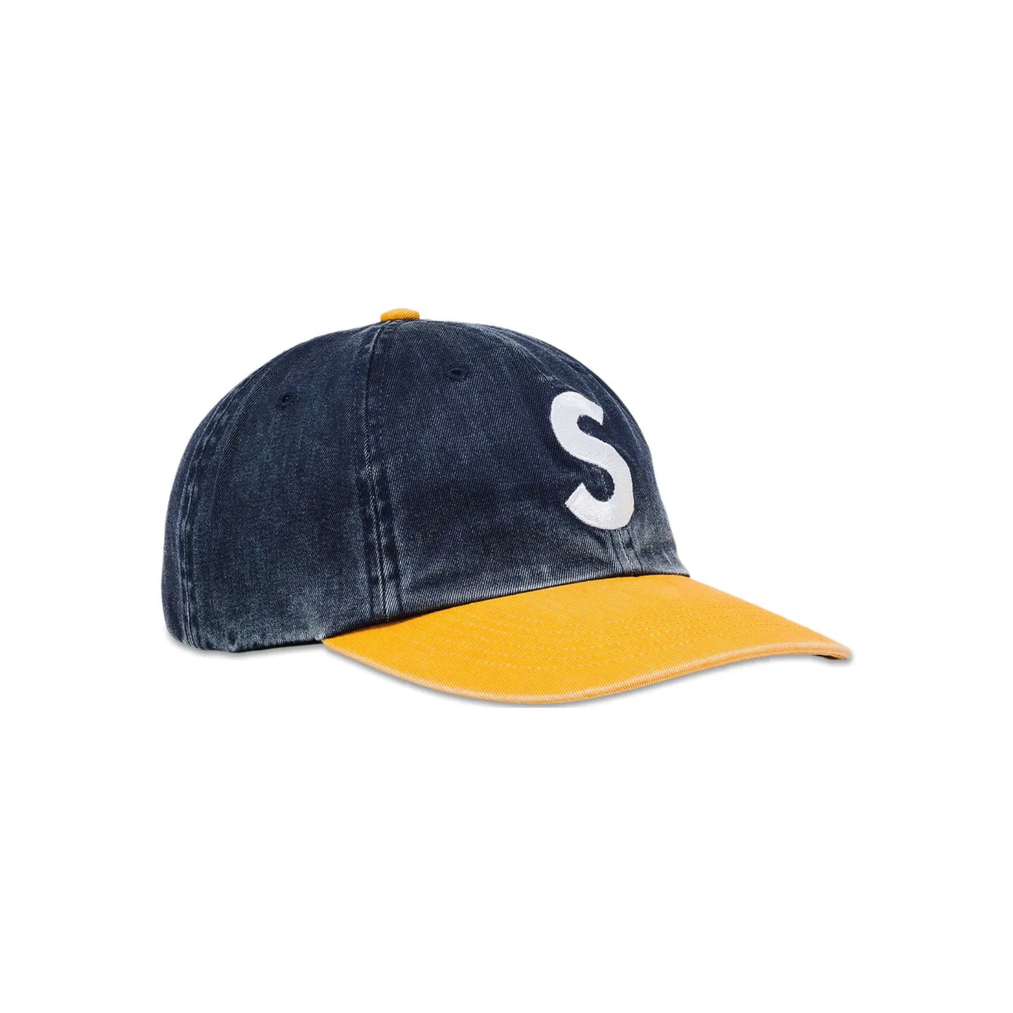 Supreme Pigment Coated 2-Tone S Logo 6-Panel Cap 'Navy'