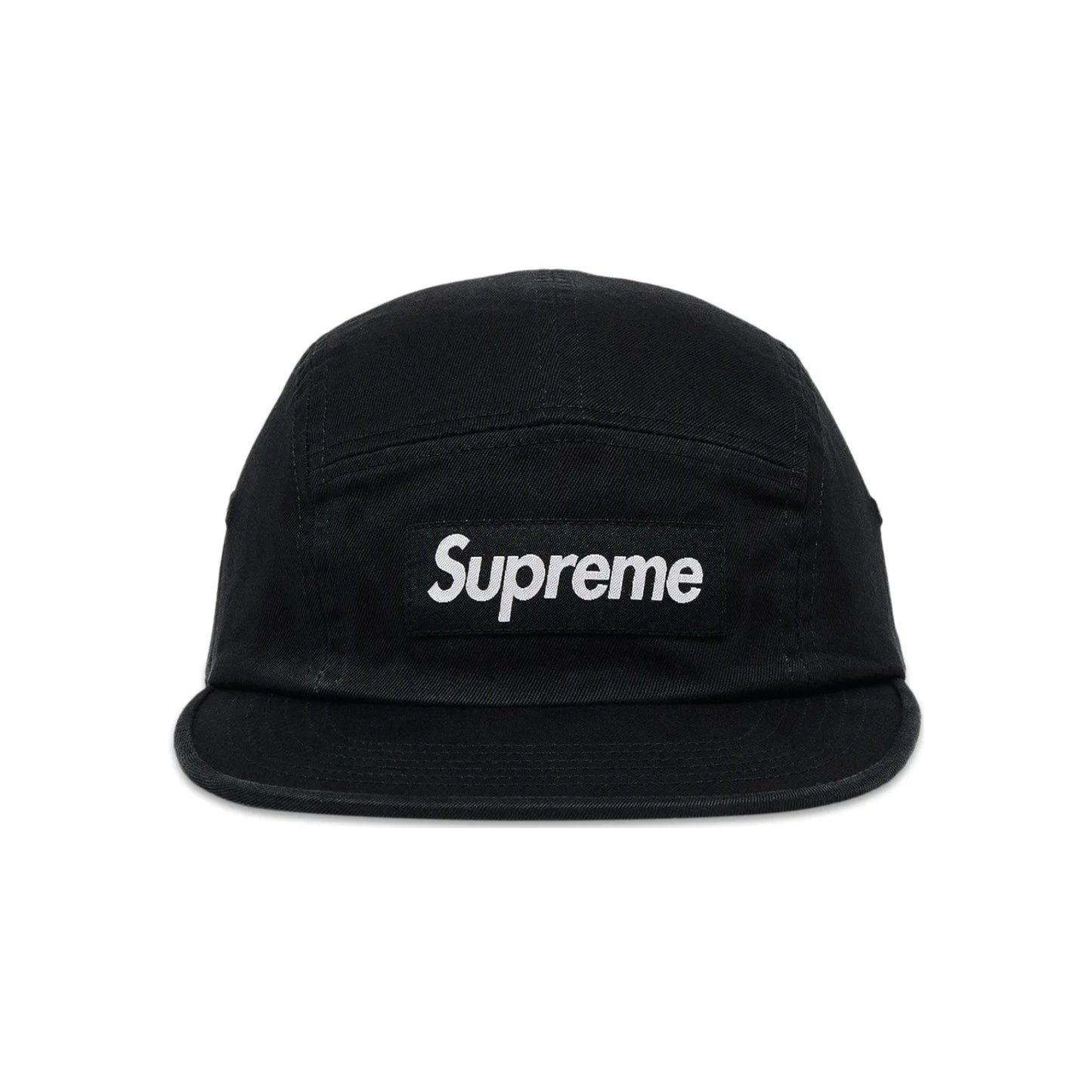 Supreme Washed Chino Twill Camp Cap 'Black'