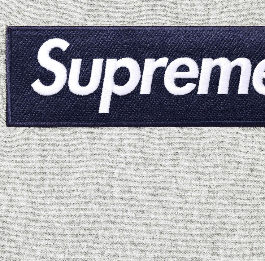 Supreme Box Logo Hoodie Sweatshirt 'Grey'