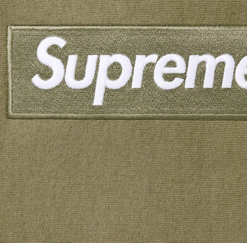 Supreme Box Logo Hoodie Sweatshirt 'Olive'