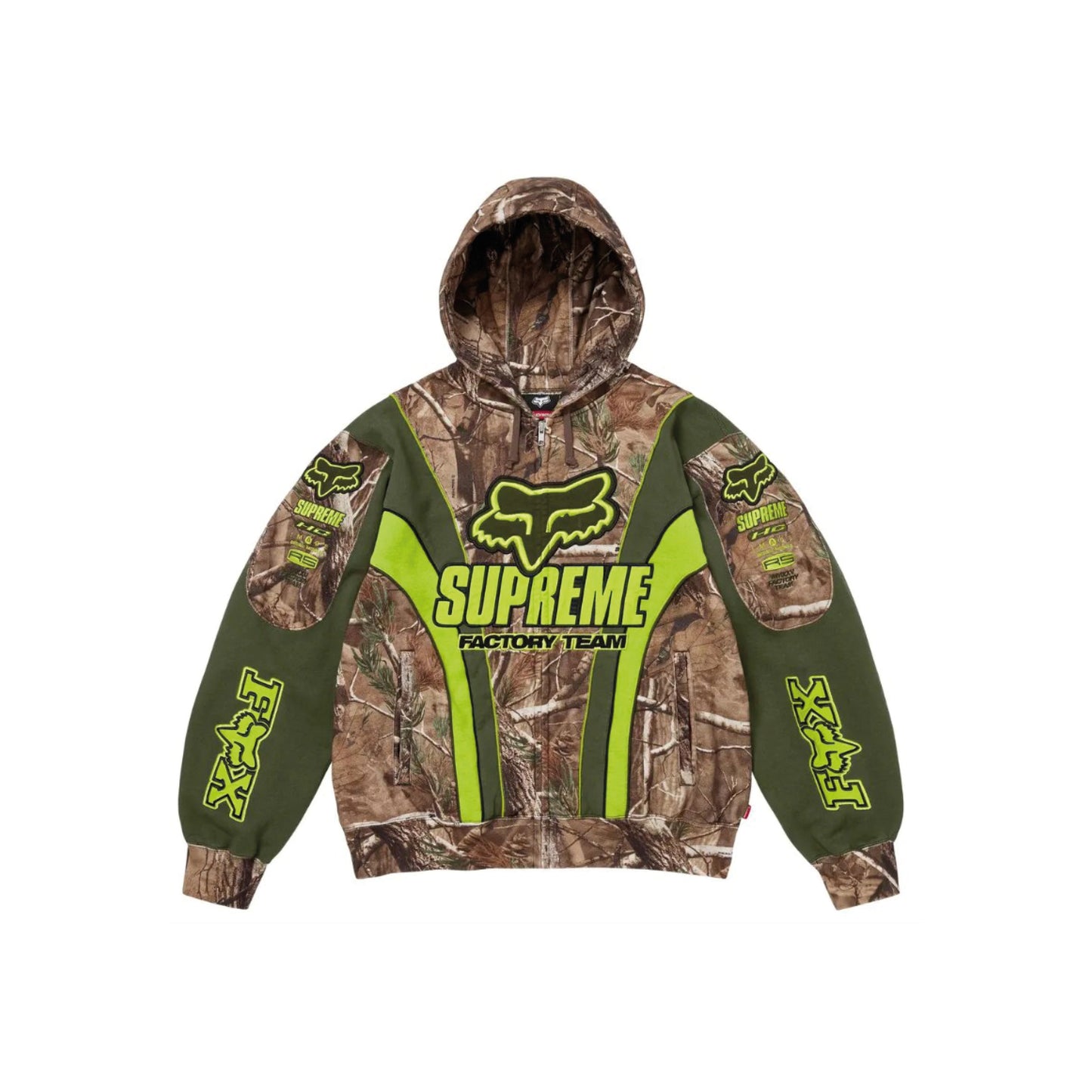 Supreme x Fox Racing Zip Up Hooded Sweatshirt 'Realtree AP Camo'