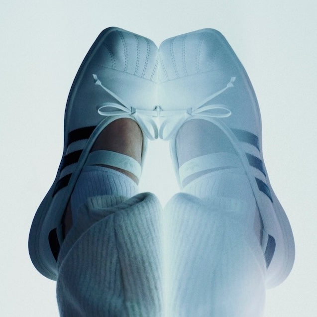 adidas Originals by JENNIE Superstar SQ Ballet 'Off White Core Black Cloud White' (WMNS) – close up view