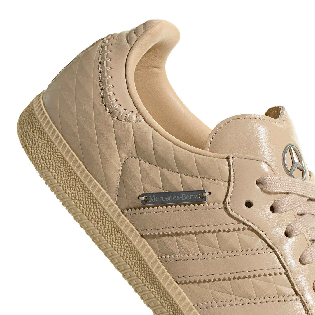 Mercedes-Benz x adidas Originals Samba OG 'Magic Beige Silver Metallic' - Detail View 1