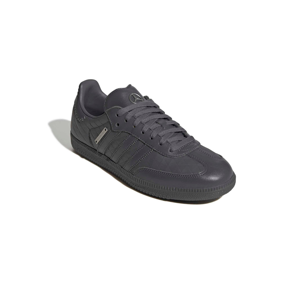 Mercedes-Benz x adidas Originals Samba OG 'Grey Five Silver Metallic' - Front Lateral Top View