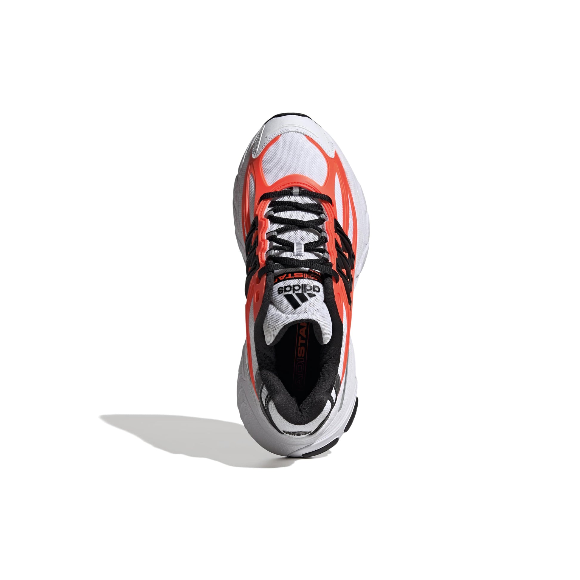 adidas ADISTAR XLG 2.0 White lifestyle sneaker with breathable mesh upper cushioned midsole and Solar Red accents