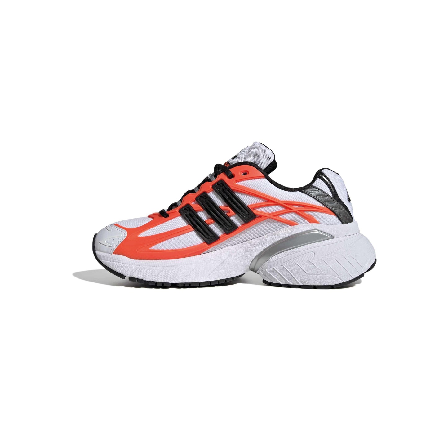 adidas ADISTAR XLG 2.0 White lifestyle sneaker with breathable mesh upper cushioned midsole and Solar Red accents