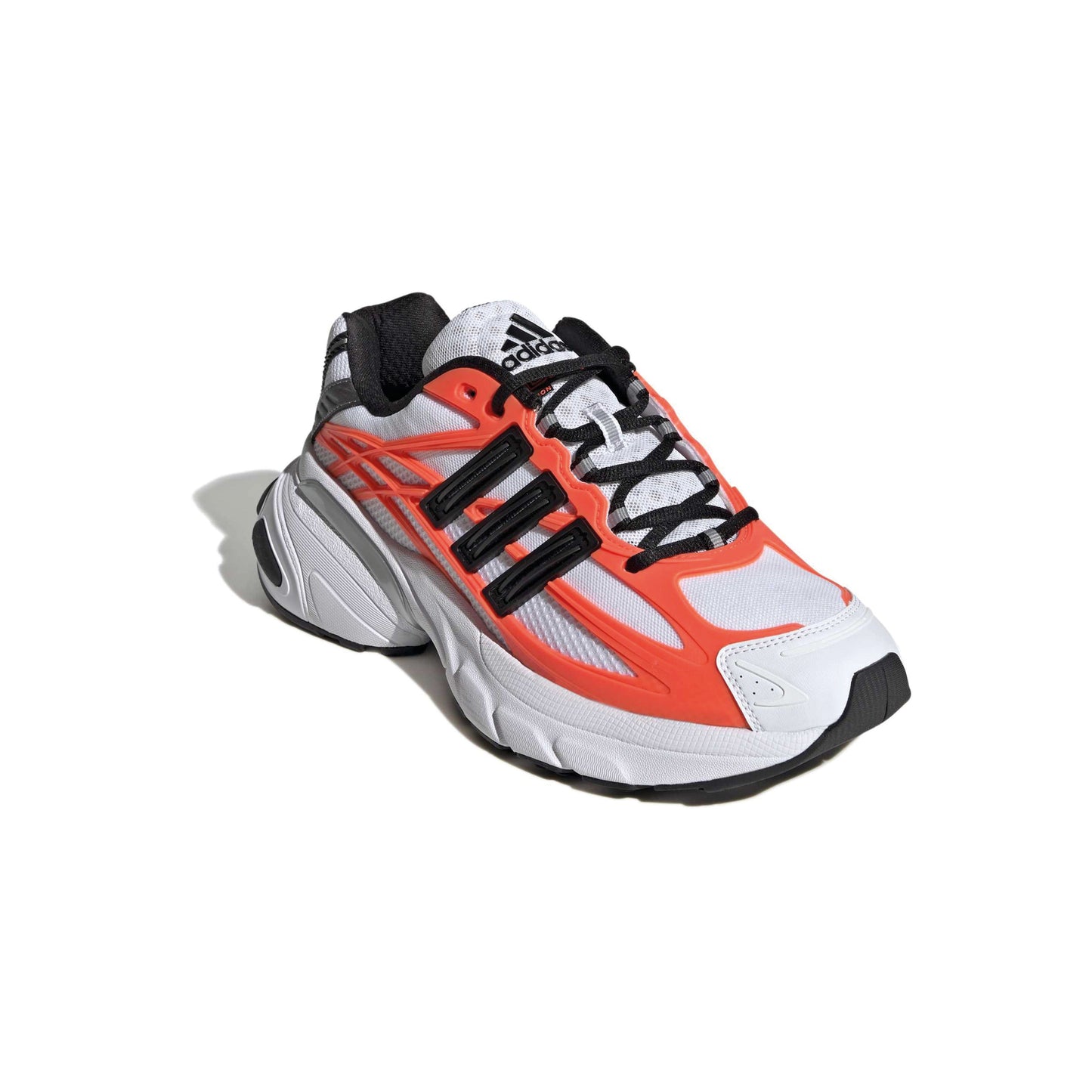 adidas ADISTAR XLG 2.0 White lifestyle sneaker with breathable mesh upper cushioned midsole and Solar Red accents