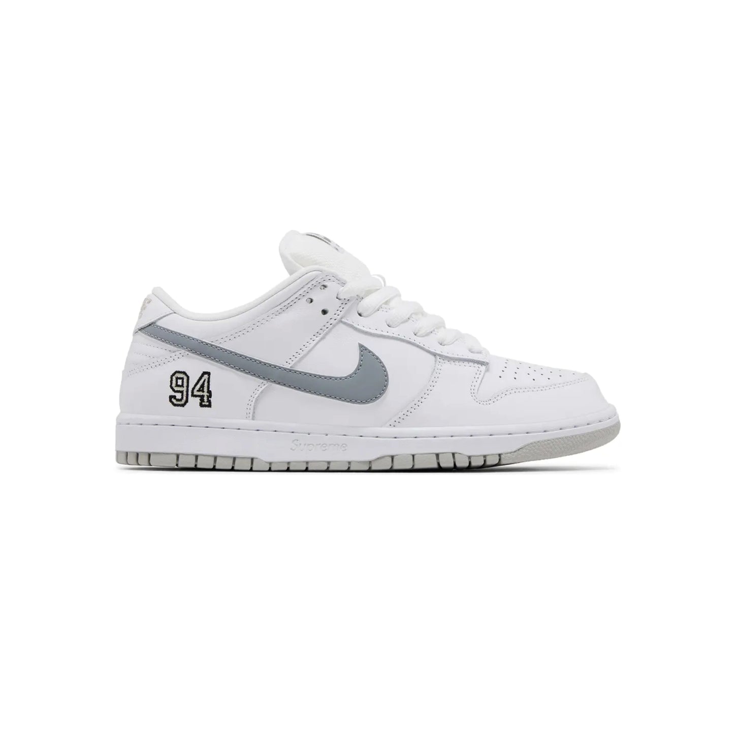 Nike Dunk Low SB X Supreme 94 'White Metallic Silver'