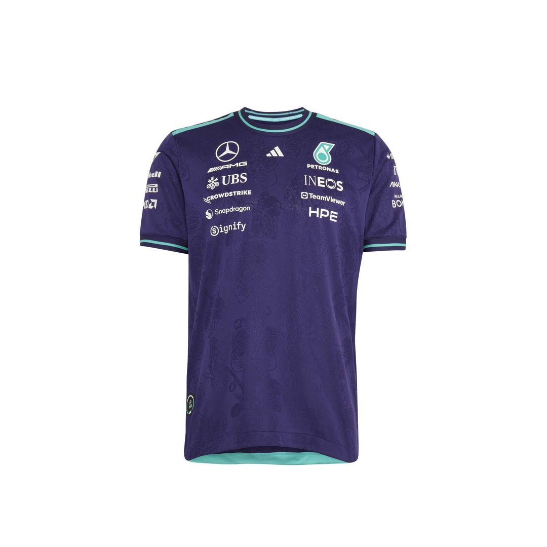 adidas Mercedes - AMG Petronas Formula One Team Vanda Bloom Driver  Jersey AUM 'Dark Purple' – product front view