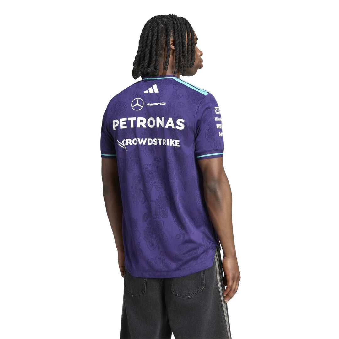adidas Mercedes - AMG Petronas Formula One Team Vanda Bloom Driver  Jersey AUM 'Dark Purple' – model back view