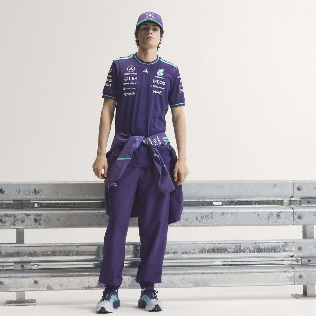 adidas Mercedes - AMG Petronas Formula One Team Vanda Bloom Driver  Jersey AUM 'Dark Purple' – full lifestyle view
