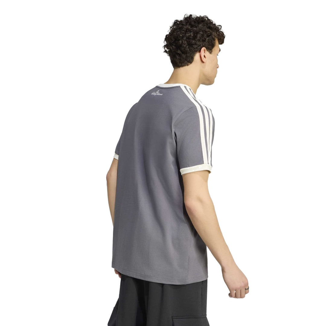 adidas Mercedes - AMG Petronas Formula One Team Silver Arrows Icon Tee 'Granite / Off White' – model back view