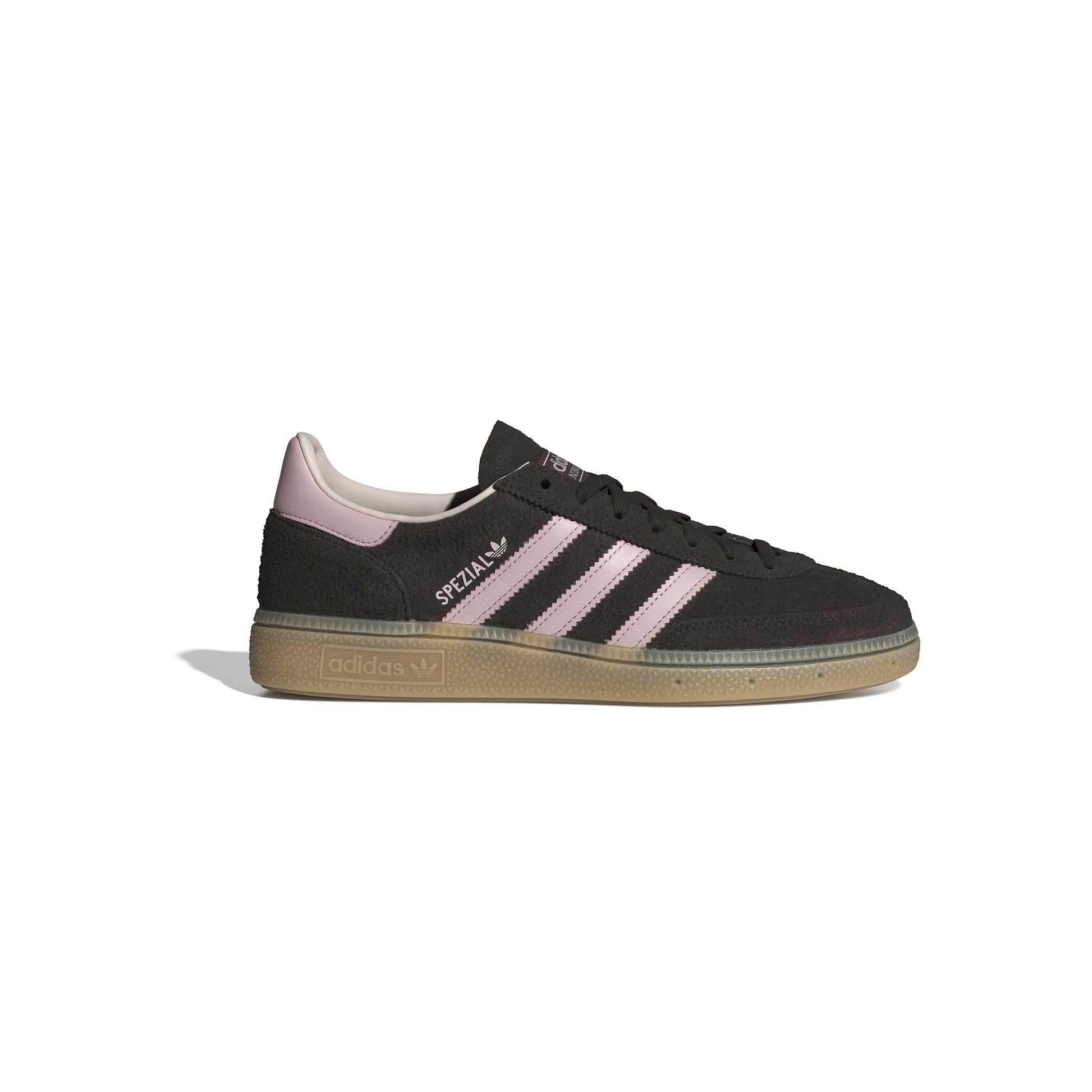 adidas Originals Handball Spezial Brown Pink womens sneaker with suede upper and gum sole