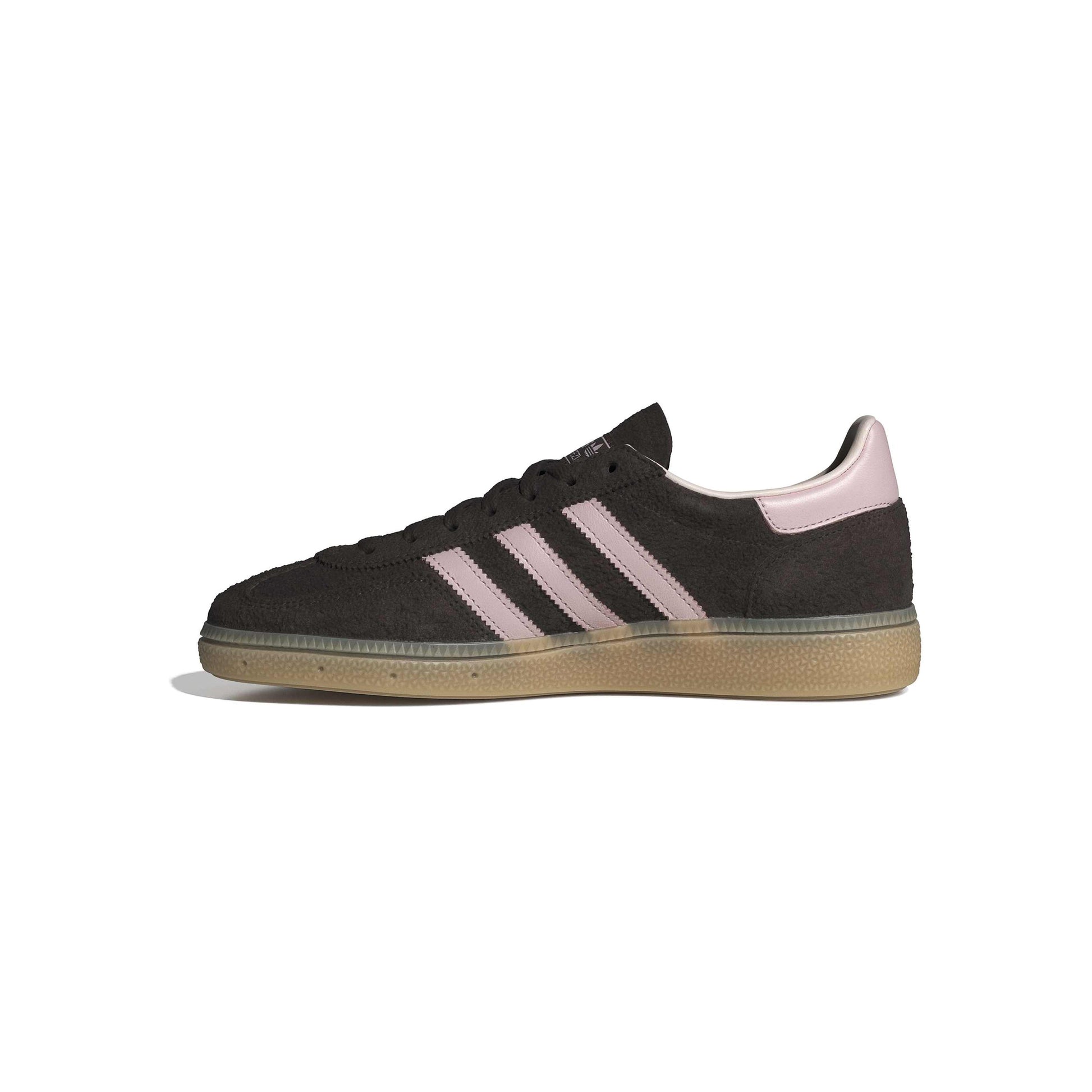 adidas Originals Handball Spezial Brown Pink womens sneaker with suede upper and gum sole