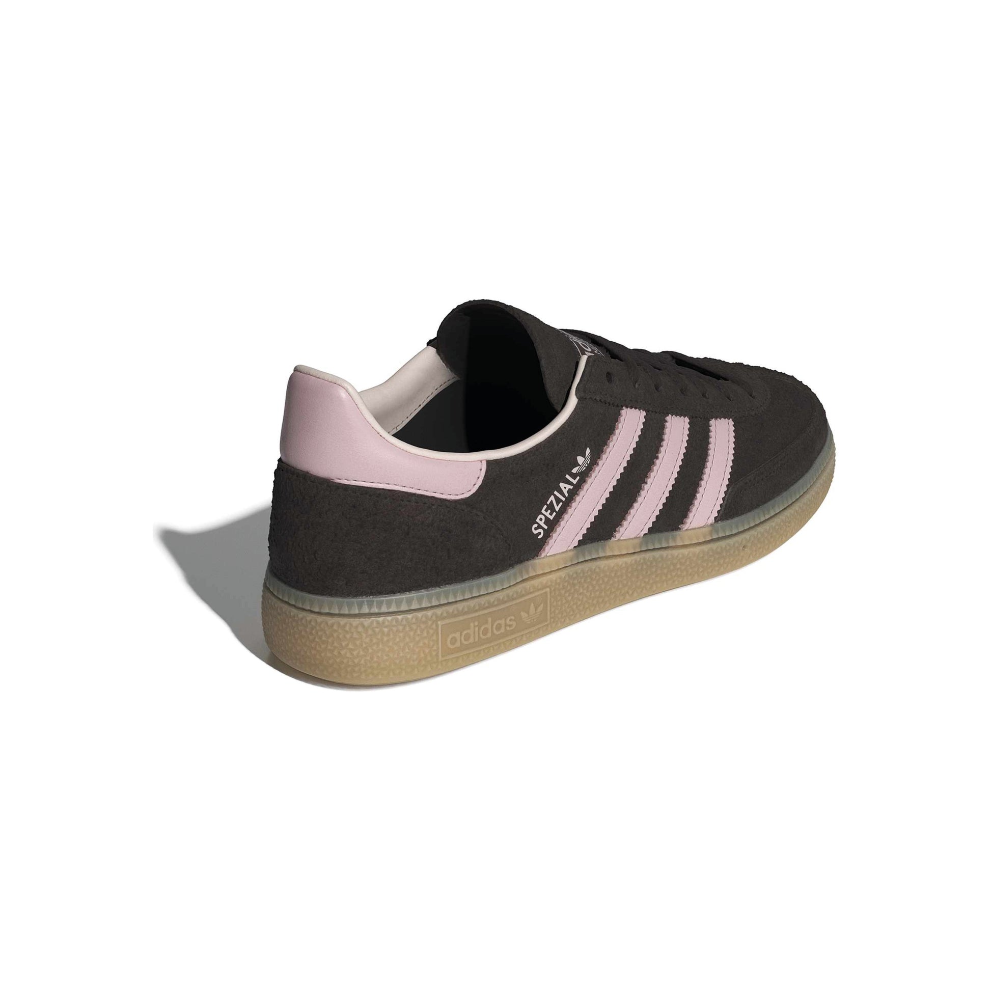 adidas Originals Handball Spezial Brown Pink womens sneaker with suede upper and gum sole
