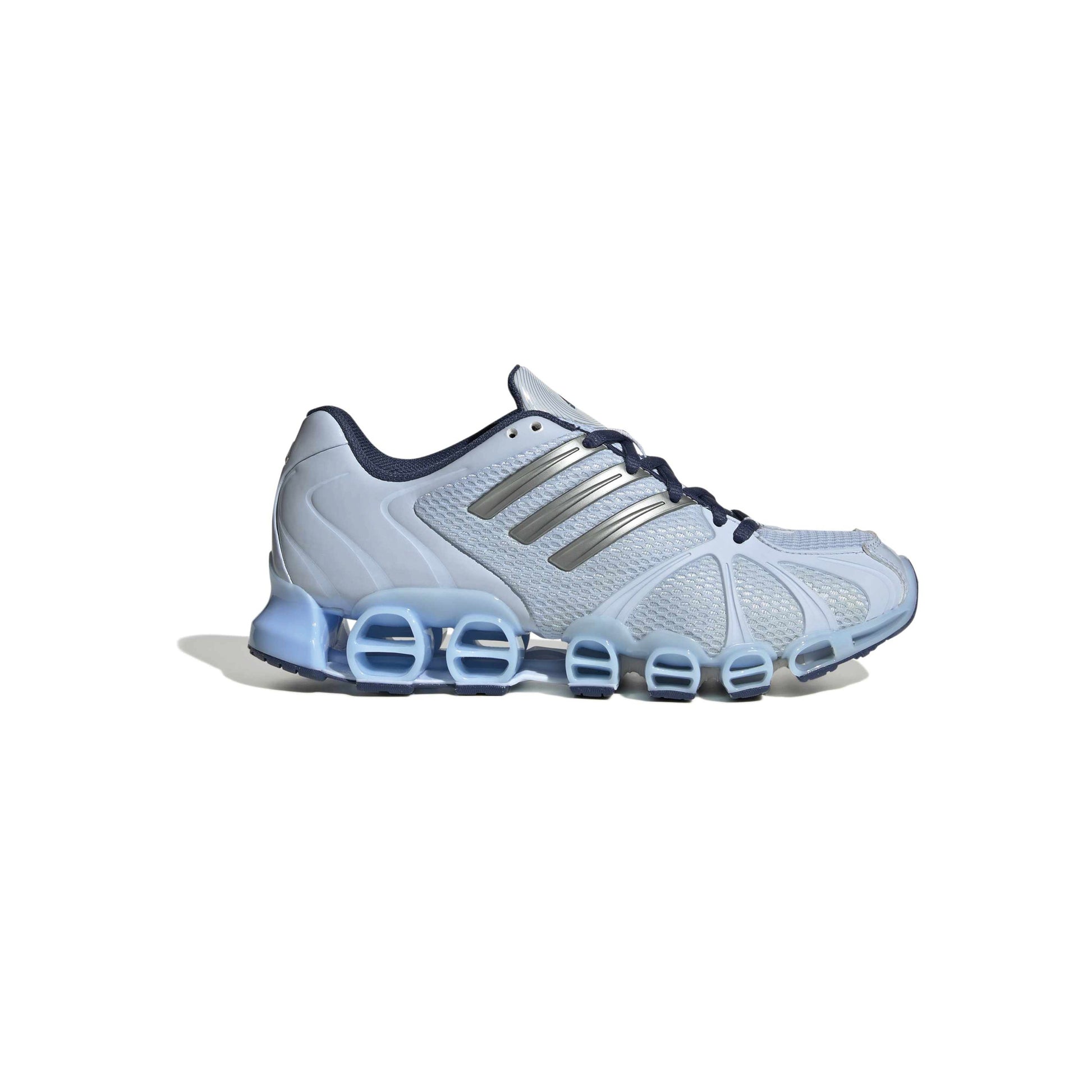 adidas Originals Mega Ghostride Crystal Sky Navy womens running sneakers mesh upper cushioned pod midsole futuristic adidas footwear