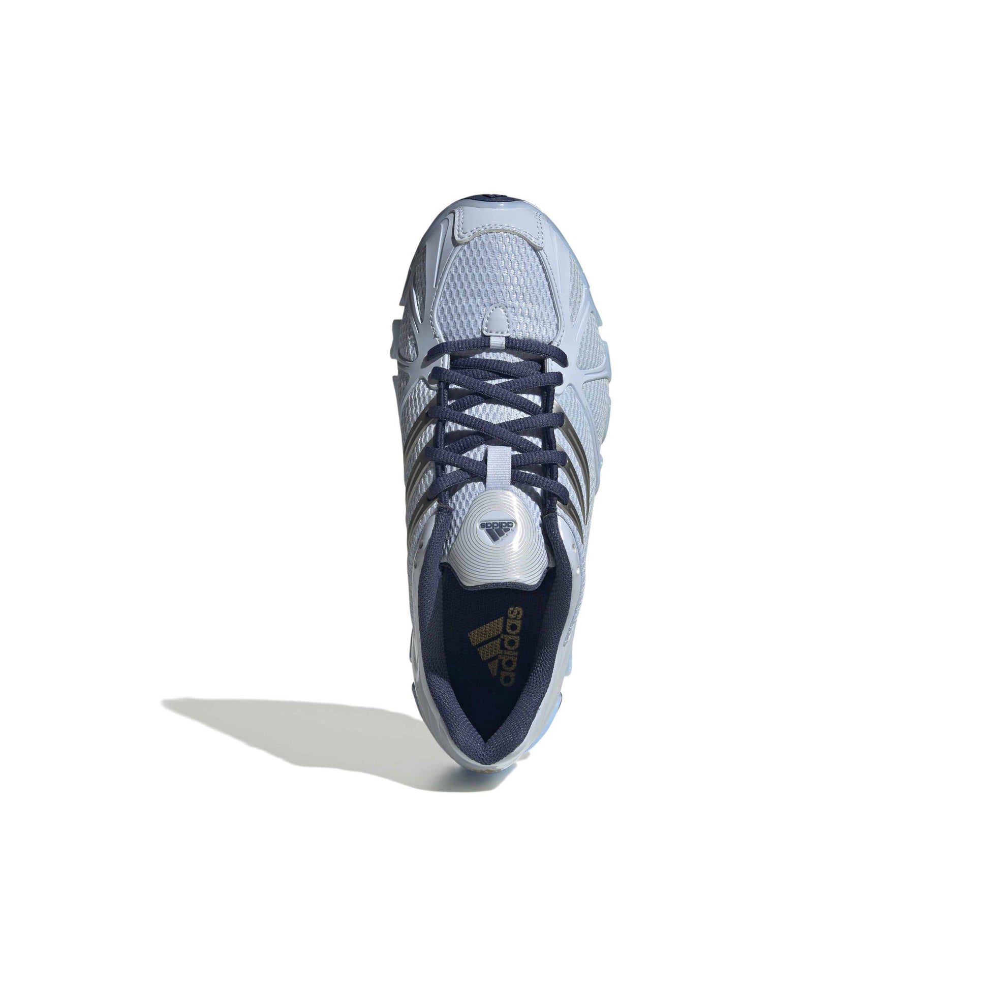 adidas Originals Mega Ghostride Crystal Sky Navy womens running sneakers mesh upper cushioned pod midsole futuristic adidas footwear
