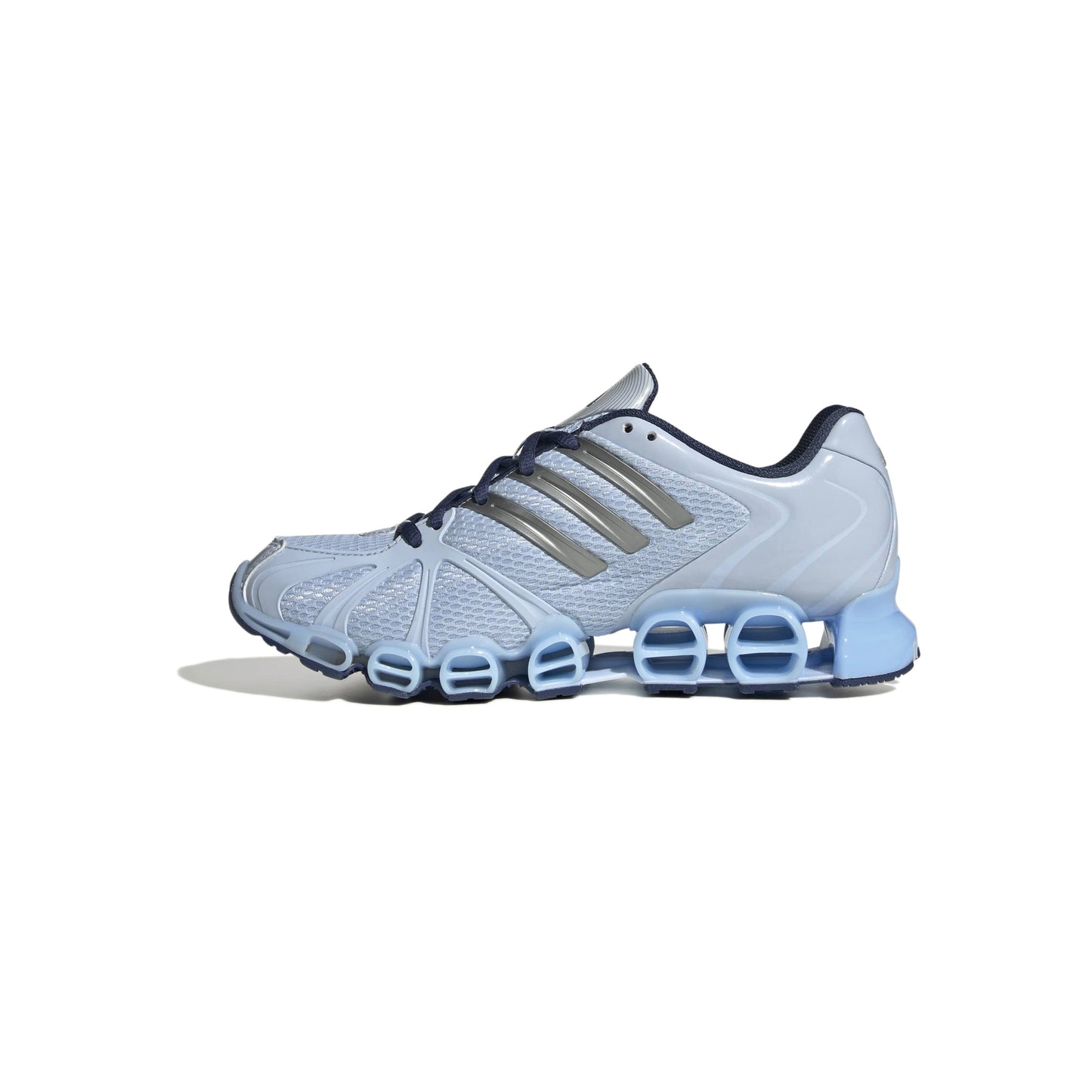 adidas Originals Mega Ghostride Crystal Sky Navy womens running sneakers mesh upper cushioned pod midsole futuristic adidas footwear
