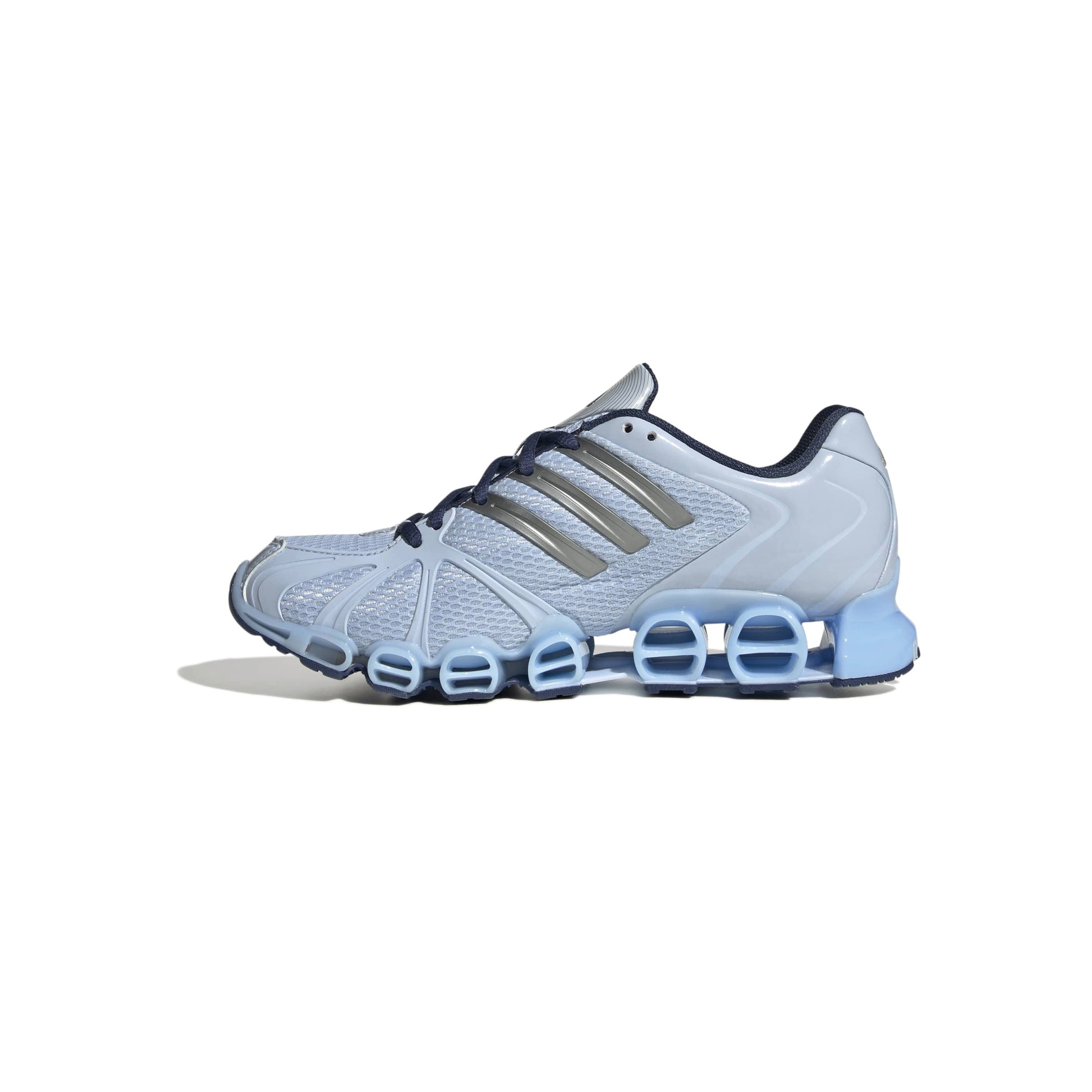 adidas Originals Mega Ghostride Crystal Sky Navy womens running sneakers mesh upper cushioned pod midsole futuristic adidas footwear