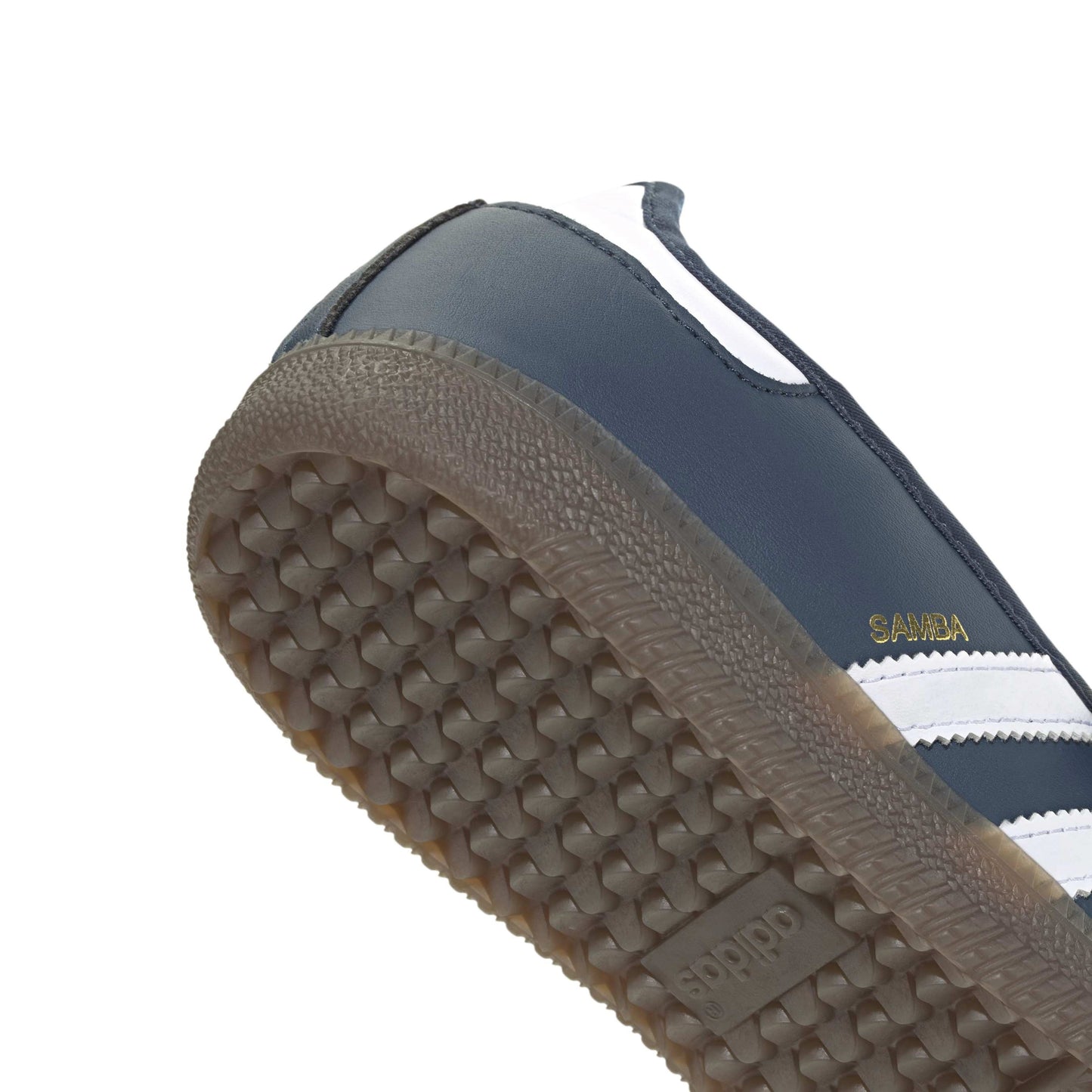 adidas Originals Samba Jane Crew Navy White women's mary jane sneaker with navy upper white stripes and gum outsole