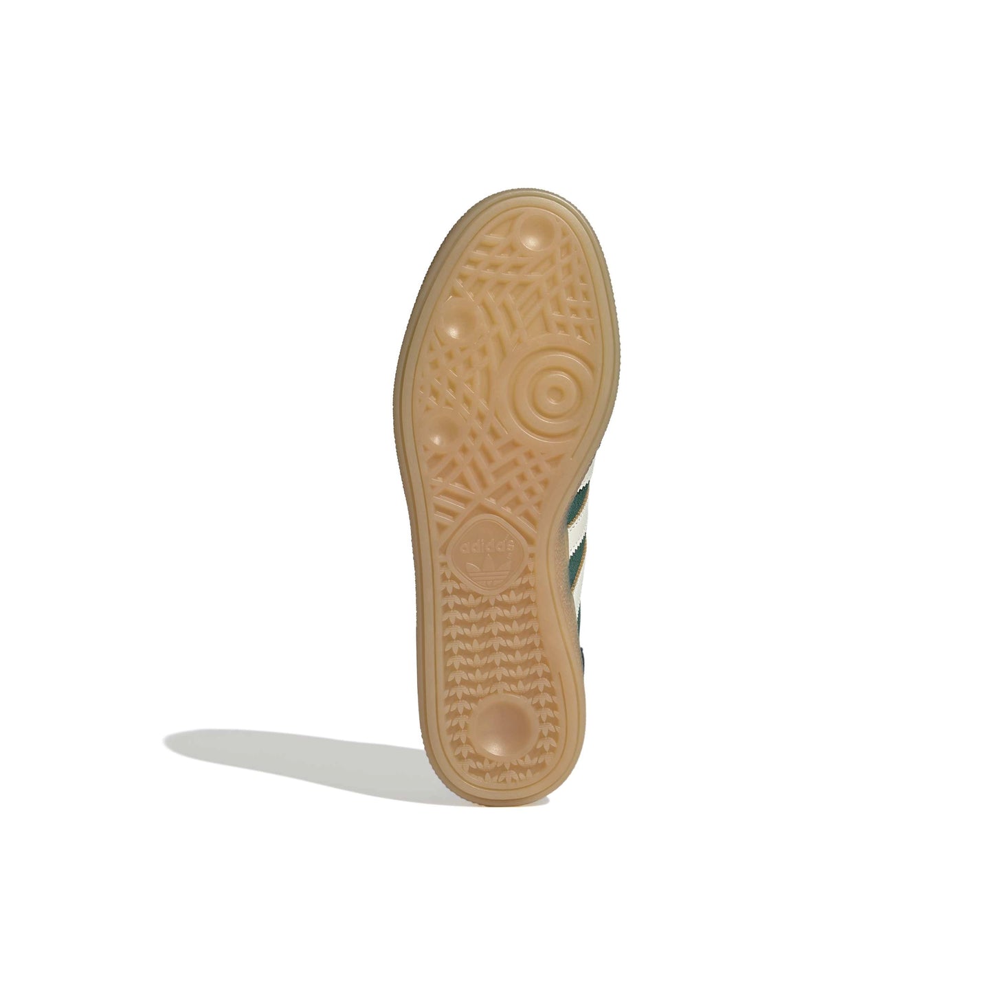 adidas Originals Handball Spezial Collegiate Green Aurora suede sneaker with gum rubber outsole
