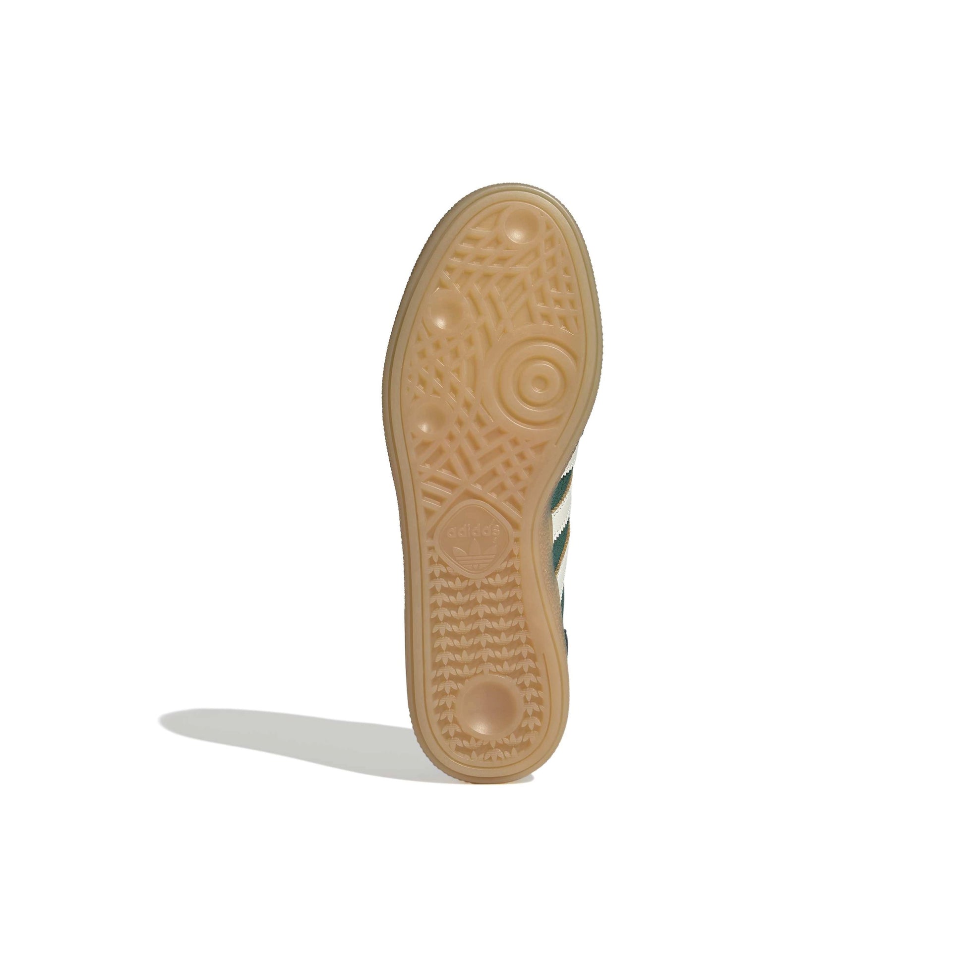 adidas Originals Handball Spezial Collegiate Green Aurora suede sneaker with gum rubber outsole