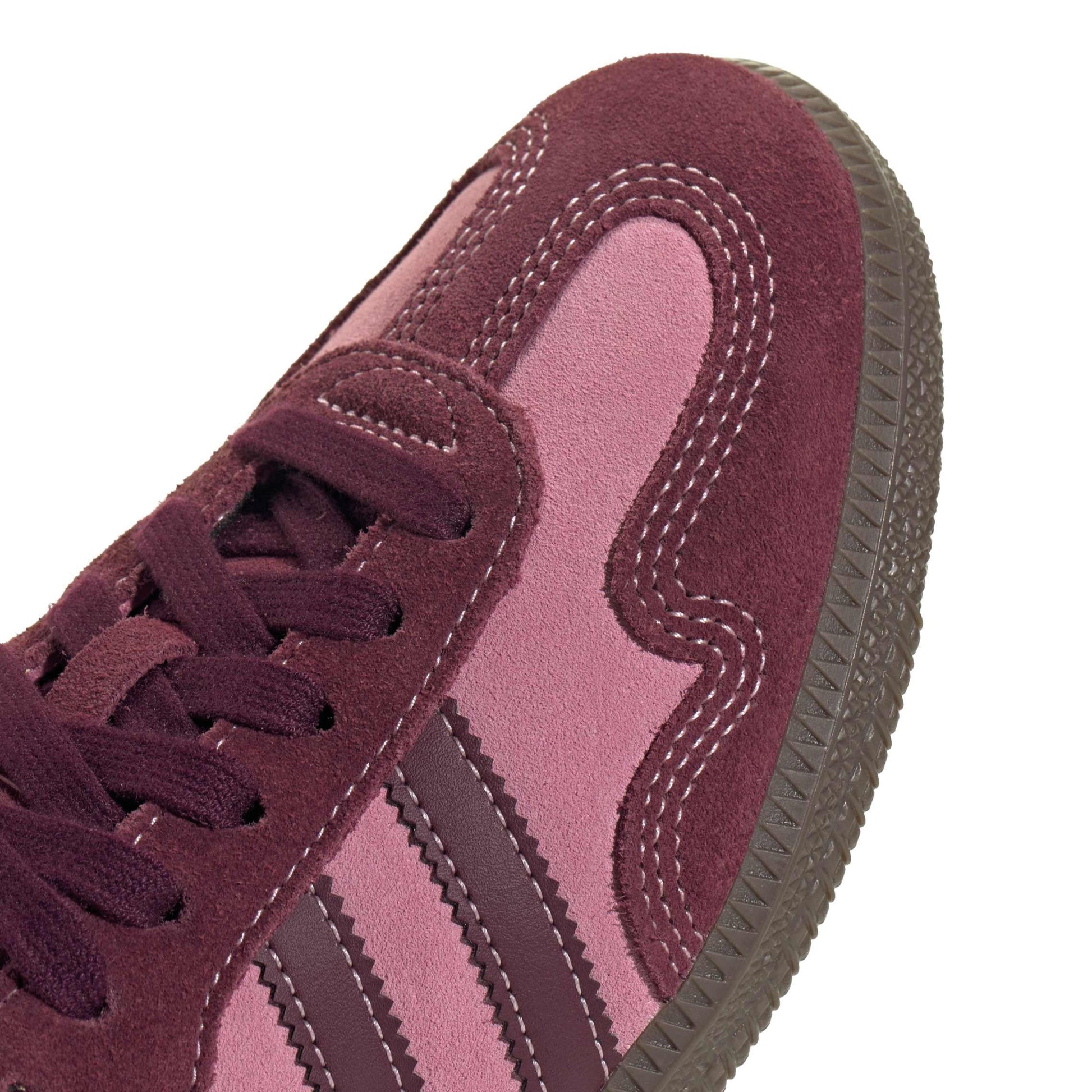 adidas Originals Samba OG Pink Spark Shadow Red womens sneaker suede upper gum sole classic terrace style