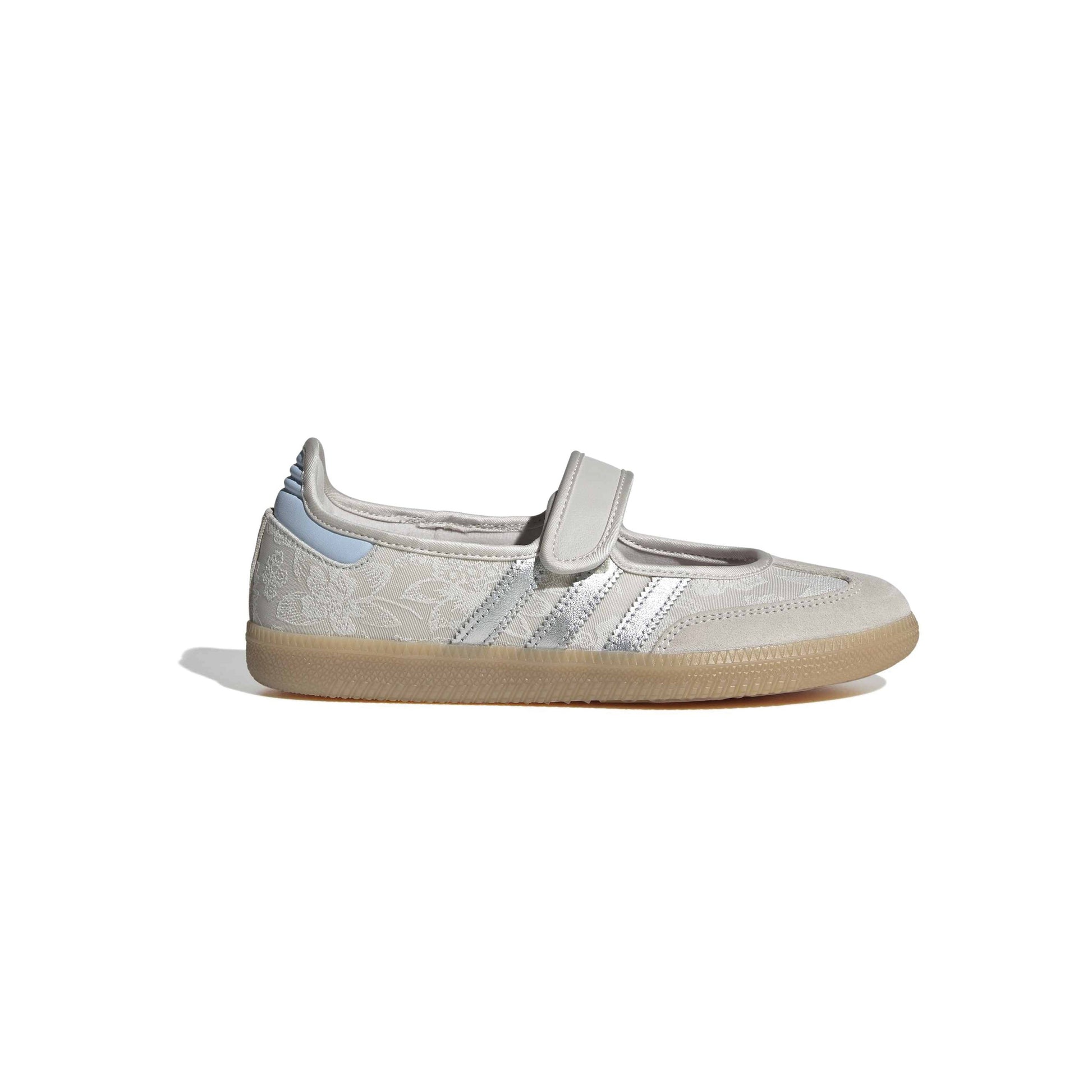 adidas Originals Samba Jane Liberty London Chalk Pearl Silver womens shoes liberty fabric gum sole mary jane sneaker premium design