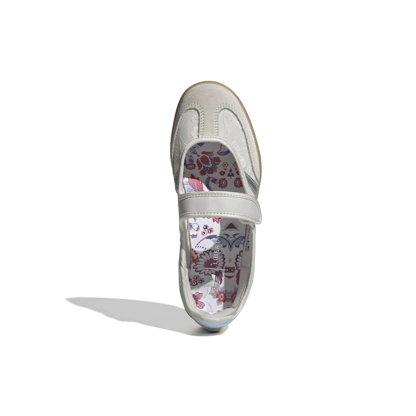 adidas Originals Samba Jane Liberty London Chalk Pearl Silver womens shoes liberty fabric gum sole mary jane sneaker premium design