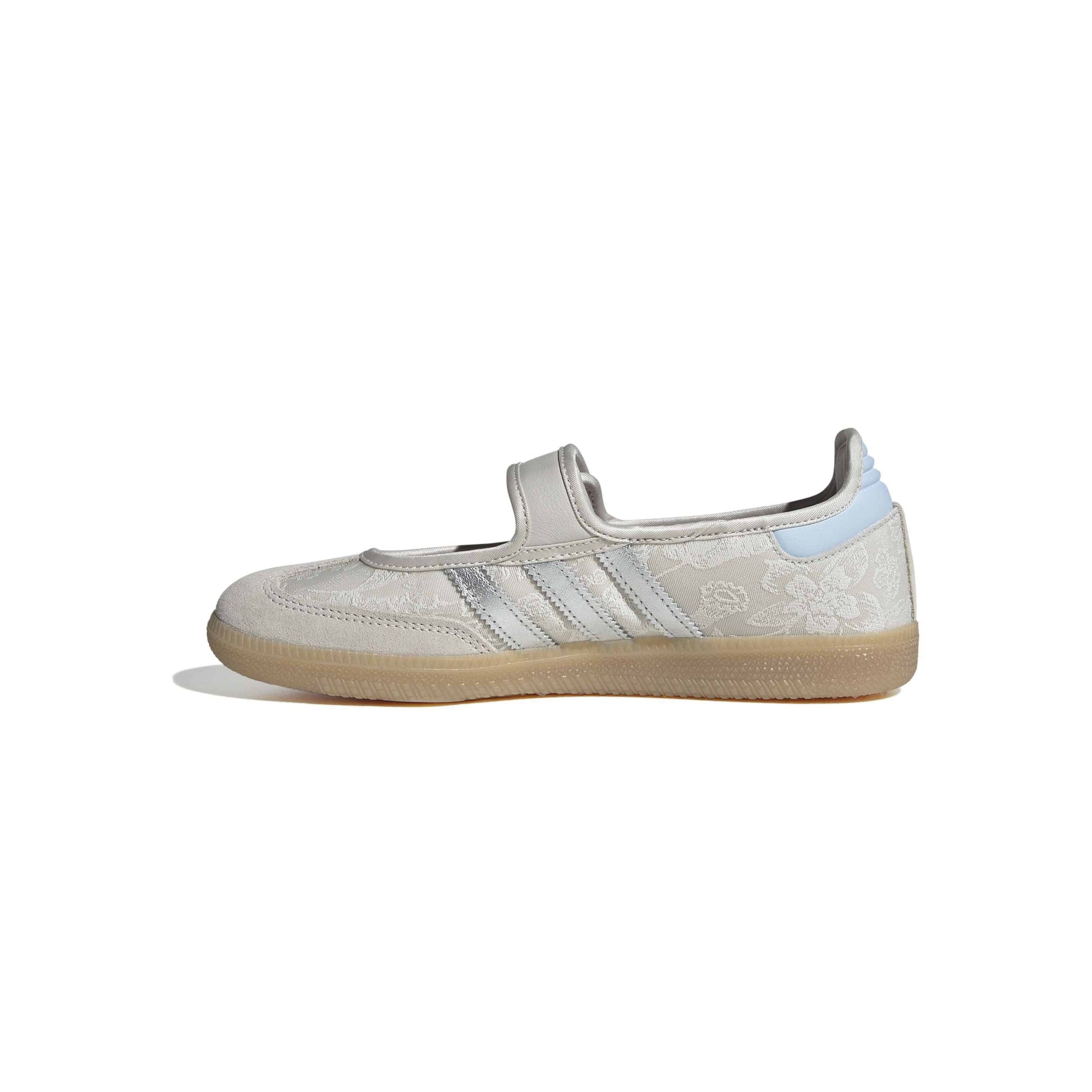 adidas Originals Samba Jane Liberty London Chalk Pearl Silver womens shoes liberty fabric gum sole mary jane sneaker premium design