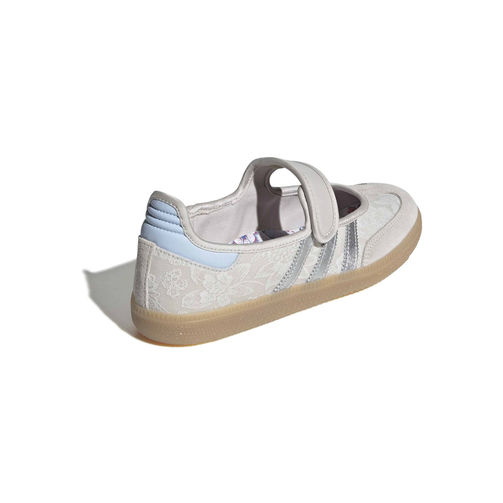 adidas Originals Samba Jane Liberty London Chalk Pearl Silver womens shoes liberty fabric gum sole mary jane sneaker premium design