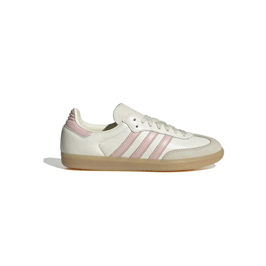 adidas Samba OG Off White Sandy Pink Gum womens leather suede sneakers gum outsole adidas originals lifestyle footwear