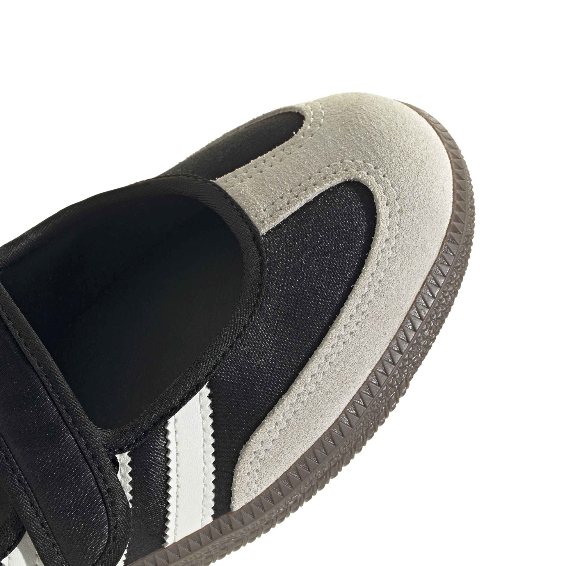 adidas Originals Samba Jane Core Black Off White women's mary jane sneaker with black leather upper and gum rubber outsole