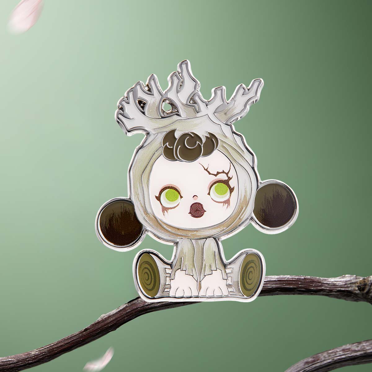 Pop Mart - SKULLPANDA The Ink Plum Blossom Series-Badge Blind Box