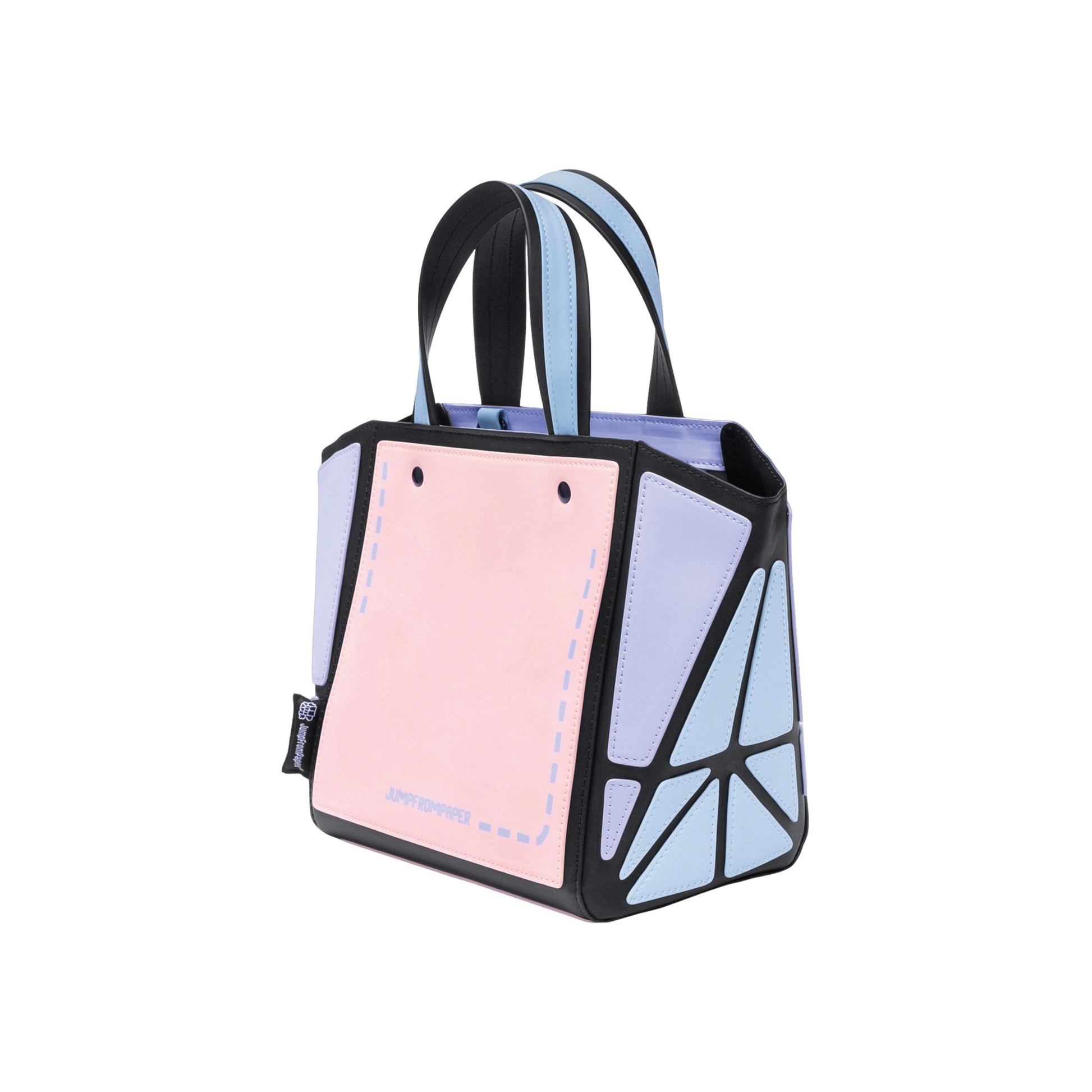 JumpFromPaper Origami Tote Pink Sweetie tote bag cartoon 2D design structured pastel lightweight everyday accessory