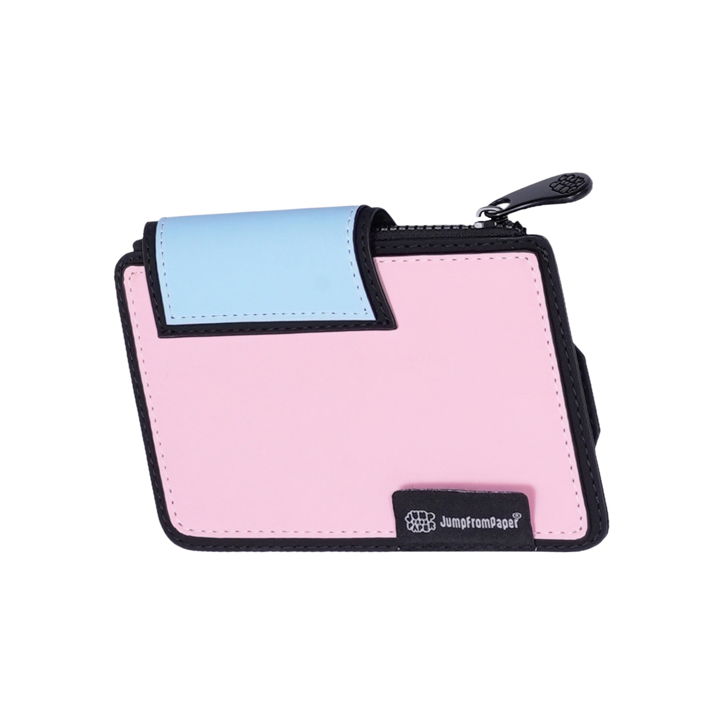 JumpFromPaper ePouch Metallic Pink pouch cartoon 2D design metallic finish compact accessory playful style