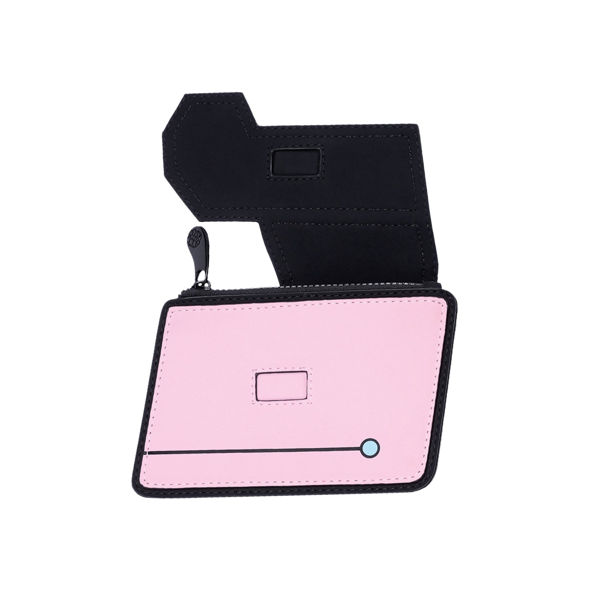 JumpFromPaper ePouch Metallic Pink pouch cartoon 2D design metallic finish compact accessory playful style